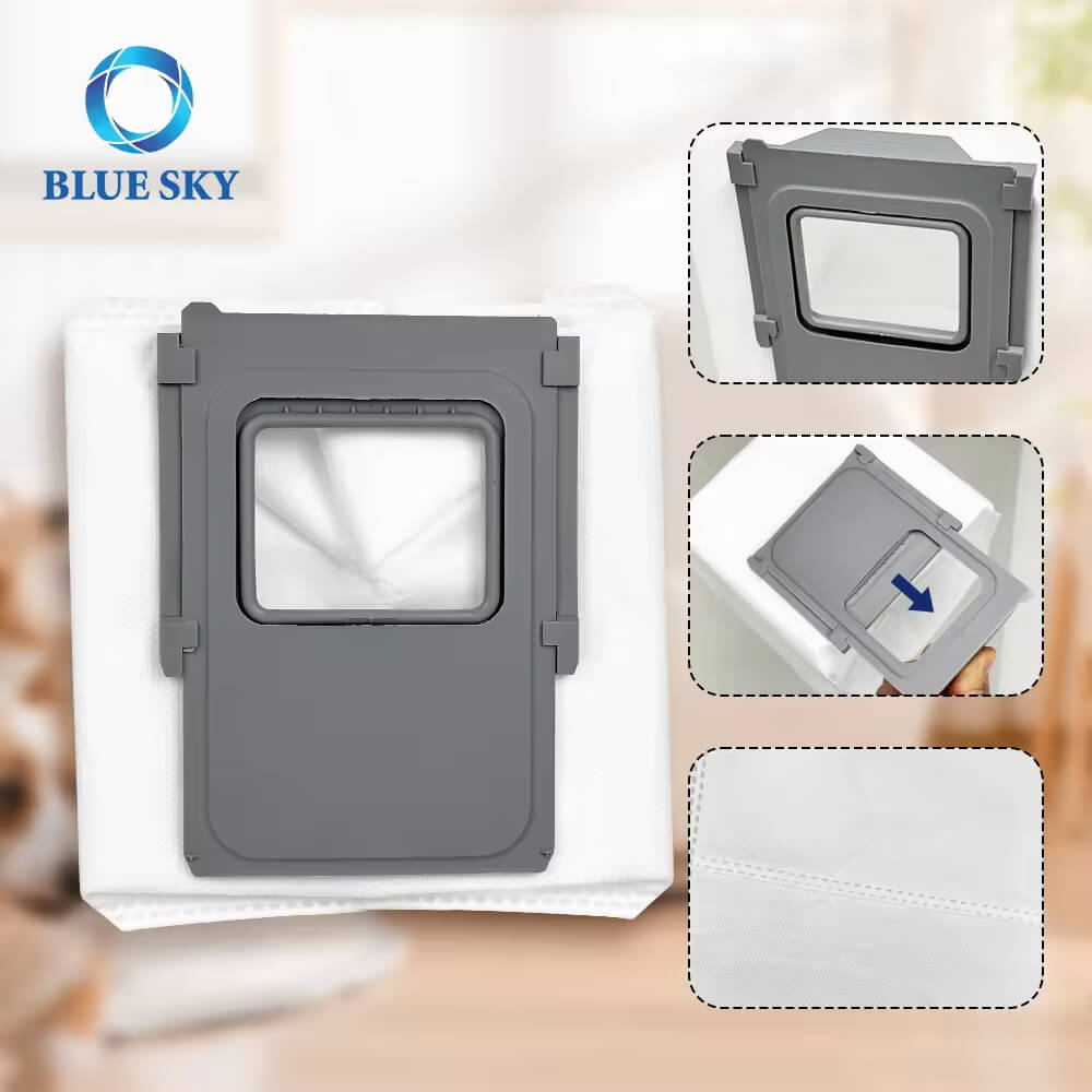 Details of Non-woven Fabric Thickened Dust Collection Bag ROMO SAS Replacement for DJI Vacuum Cleaner DJI 替换无纺布加厚集尘袋 ROMO SAS 详情 吸尘器