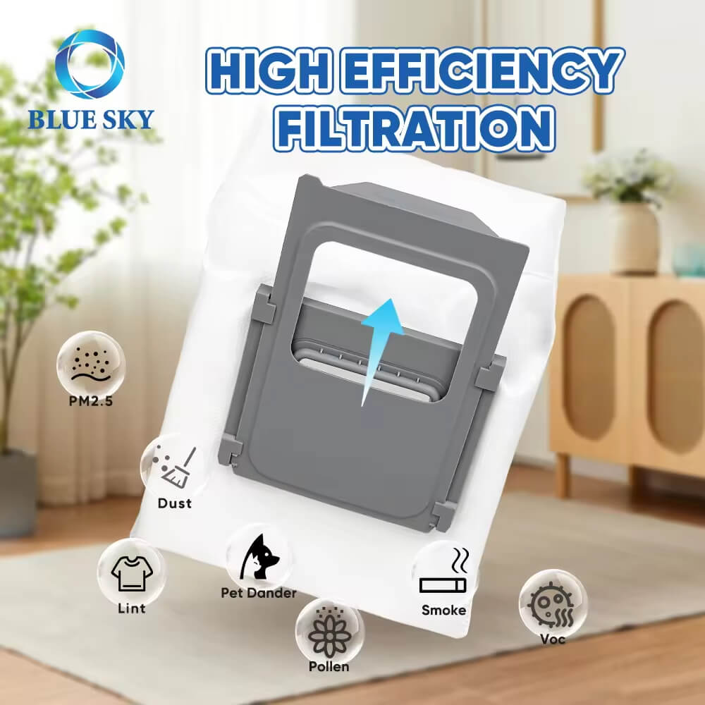High Efficiency Non-woven Fabric Thickened Dust Collection Bag ROMO SAS Replacement for DJI Vacuum Cleaner DJI 高效替换 ROMO SAS 无纺布加厚集尘袋 吸尘器 DJI 替换无纺布加厚集尘袋