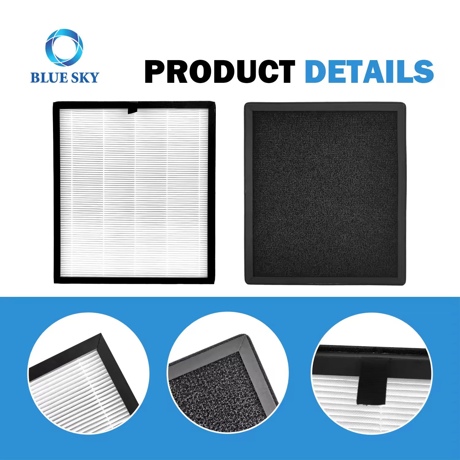 Details of 3-in-1 True HEPA Activated Carbon Replacement Filter HAP603 Compatible with ECOSELF HAP603 3 合 1 真正的 HEPA 活性炭替换过滤器的详细信息过滤器 HAP603 与 ECOSELF HAP603 兼容