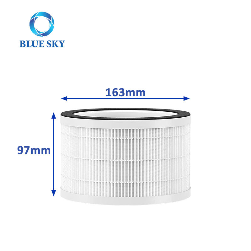 用于 Afloia 空气净化器的高​​品质三合一 H13 真正 HEPA 过滤器部件更换 