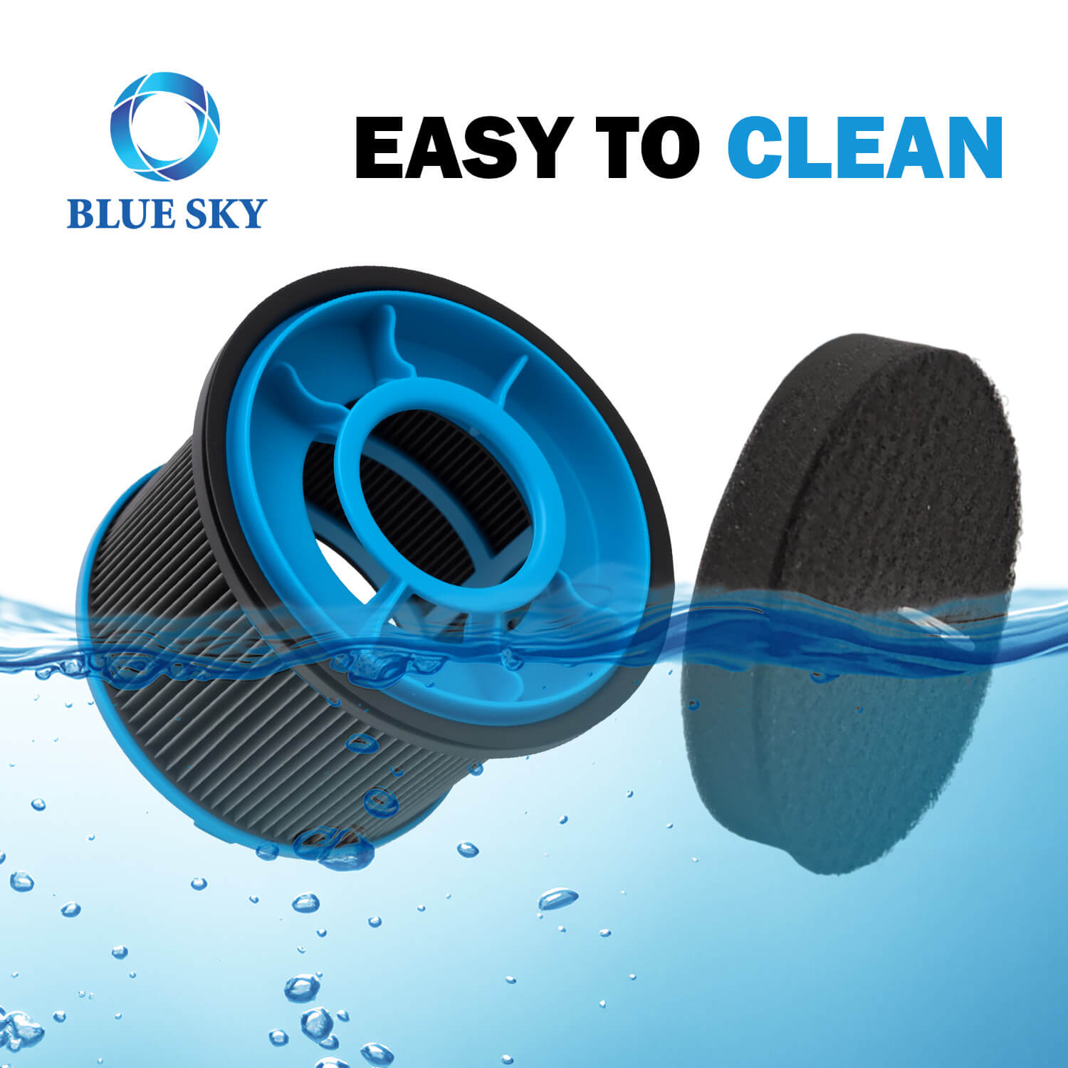 适用于 PowerClean FurGuard 280W 吸尘器 的高效泡沫和 HEPA 替换过滤器 - 工厂直接供应