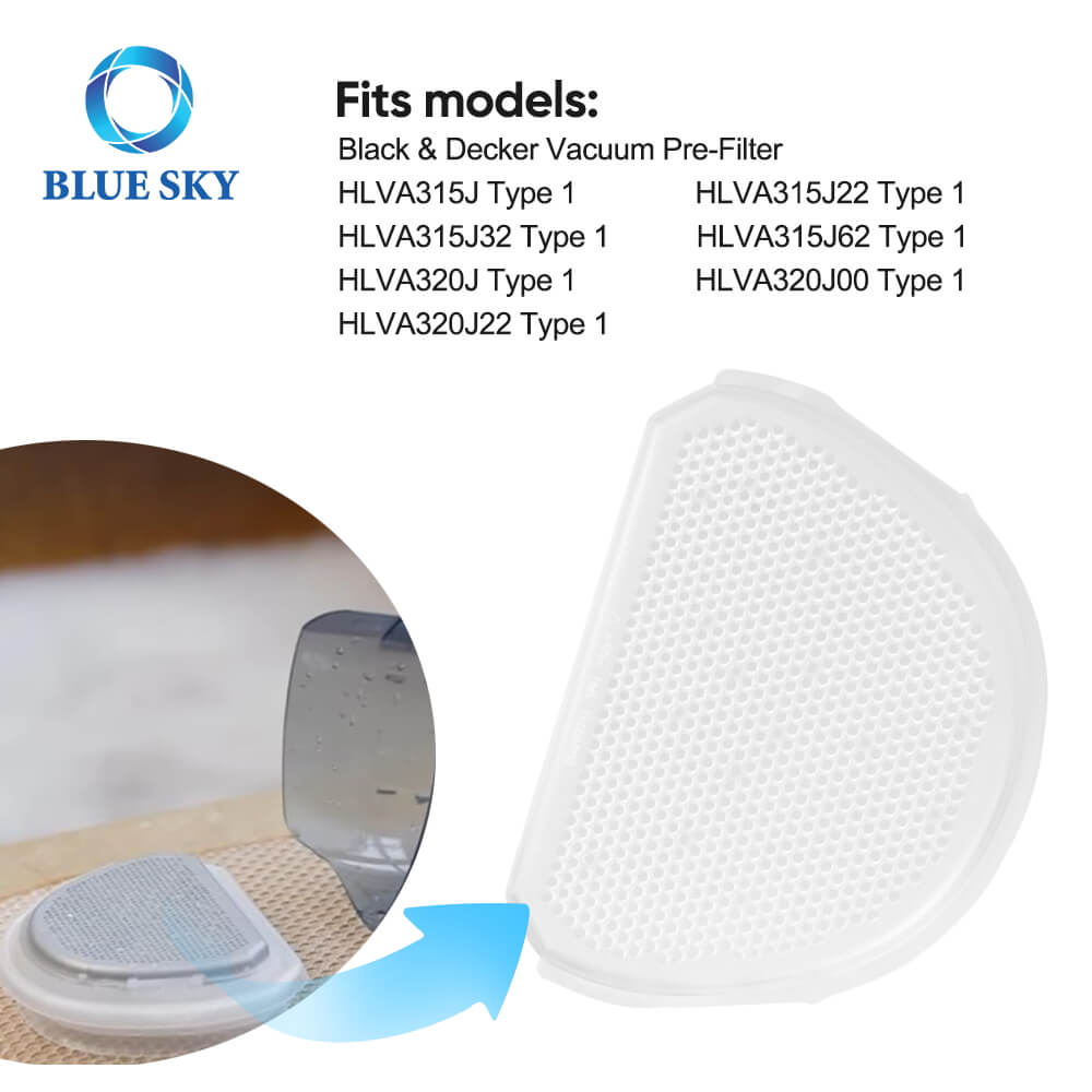 吸尘器过滤器更换90640311与黑色和Decker HLVA315J HLVA315J22 HLVA320J HLVA320J兼容