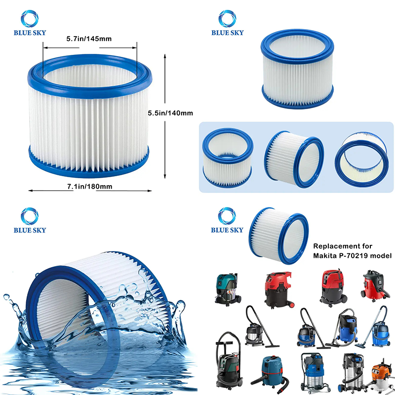 适用于 Makitas 吸尘器的 HEPA 过滤器