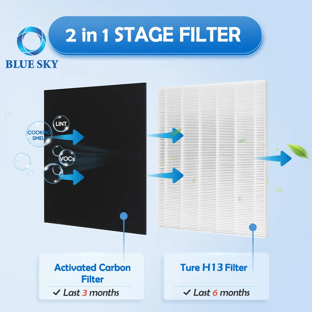 H13 True HEPA D4 空气碳过滤器与 Winix D480 空气净化器过滤器零件兼容 1712-0100-00 