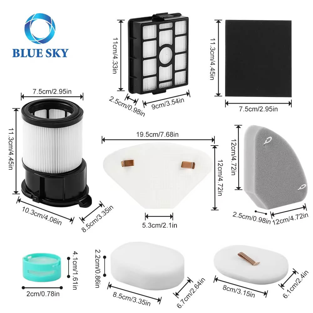 高效率HEPA过滤器泡沫和毛毡过滤器，用于鲨鱼无线真空IP3251 IP3251C IP3252，B2B真空吸尘器零件供应商