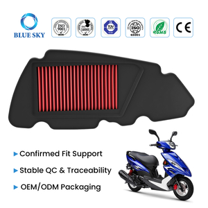 可重复使用的高流量摩托车空气过滤器 A417 适用于雅马哈 RSZ 100cc 进气 吸尘器 替换件可定制