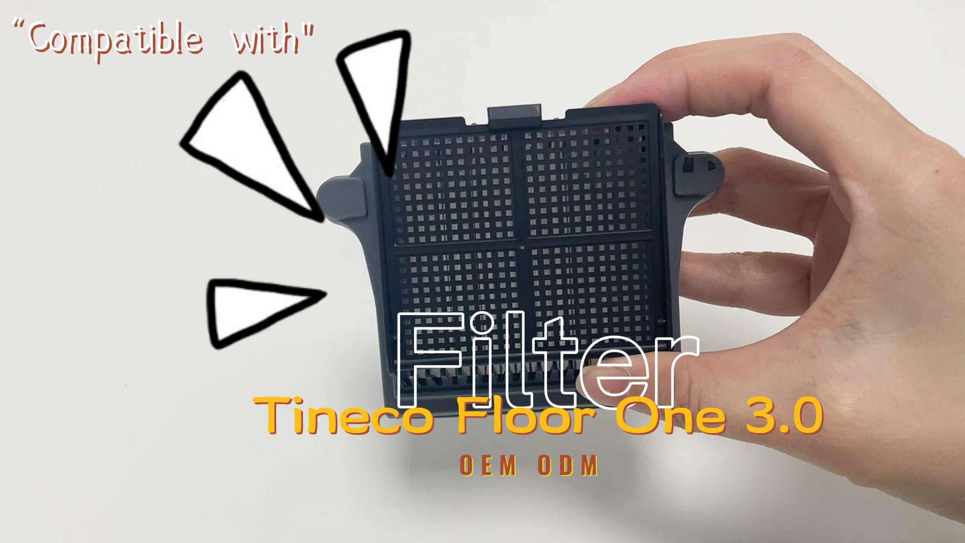 真空吸尘器 HEPA 过滤器兼容 Tineco Floor One 3.0 洗地机干湿两用吸尘器配件