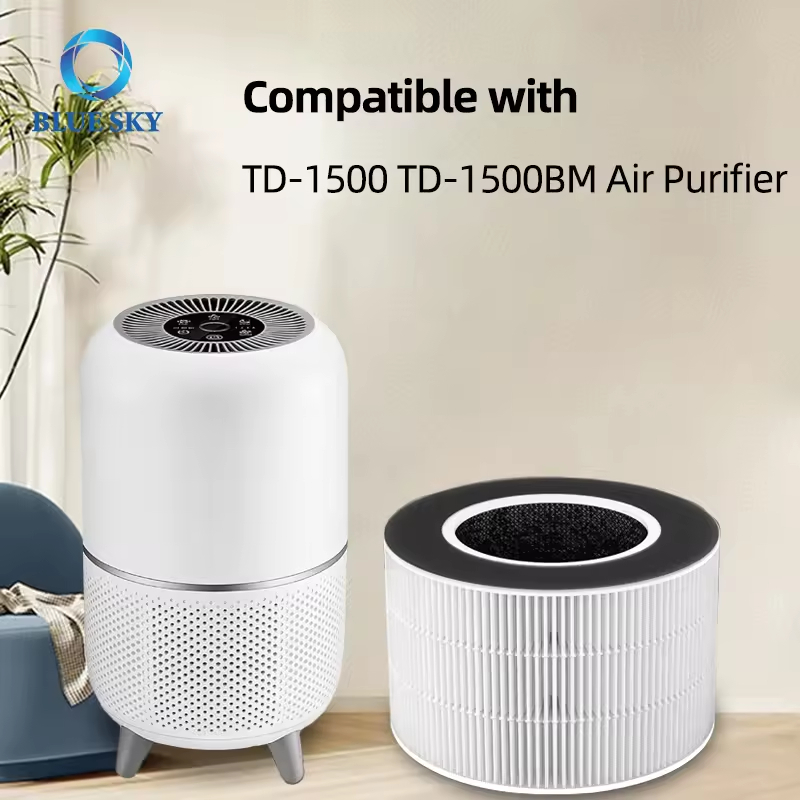 Td-1500 空气净化器 HEPA 过滤器替换件 适用于 Tredy 空气净化器 Td-1500 Tredy 空气净化器 Td-1500bm