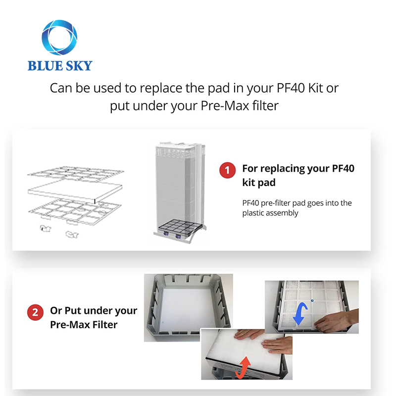 PF40 替换预过滤器垫适合 IQAir PF40 空气净化器