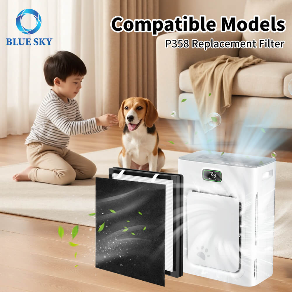 适用于 HEAPETS P358 空气净化器的替换 HEPA 活性炭过滤器 - OEM 批发空气过滤器制造商