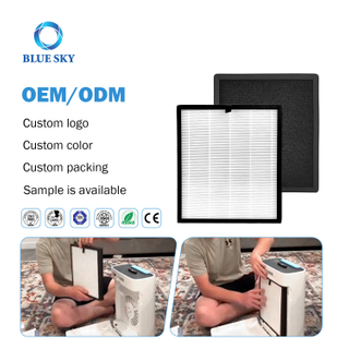 适用于 ECOSELF 空气净化器的 3 合 1 HAP603 活性炭 True HEPA 替换过滤器