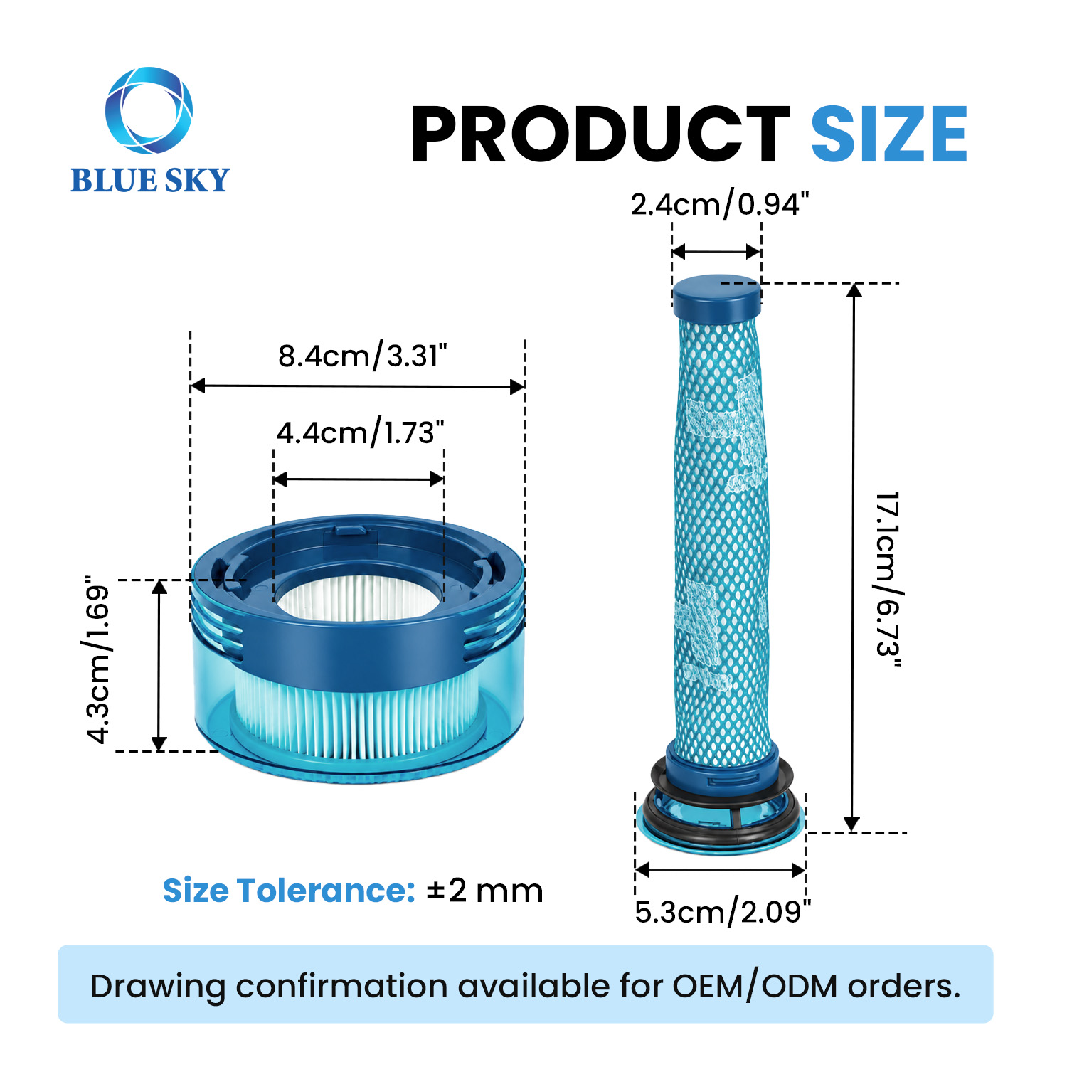 前置和后置过滤器套件与 Dysons V10 Konical 兼容
