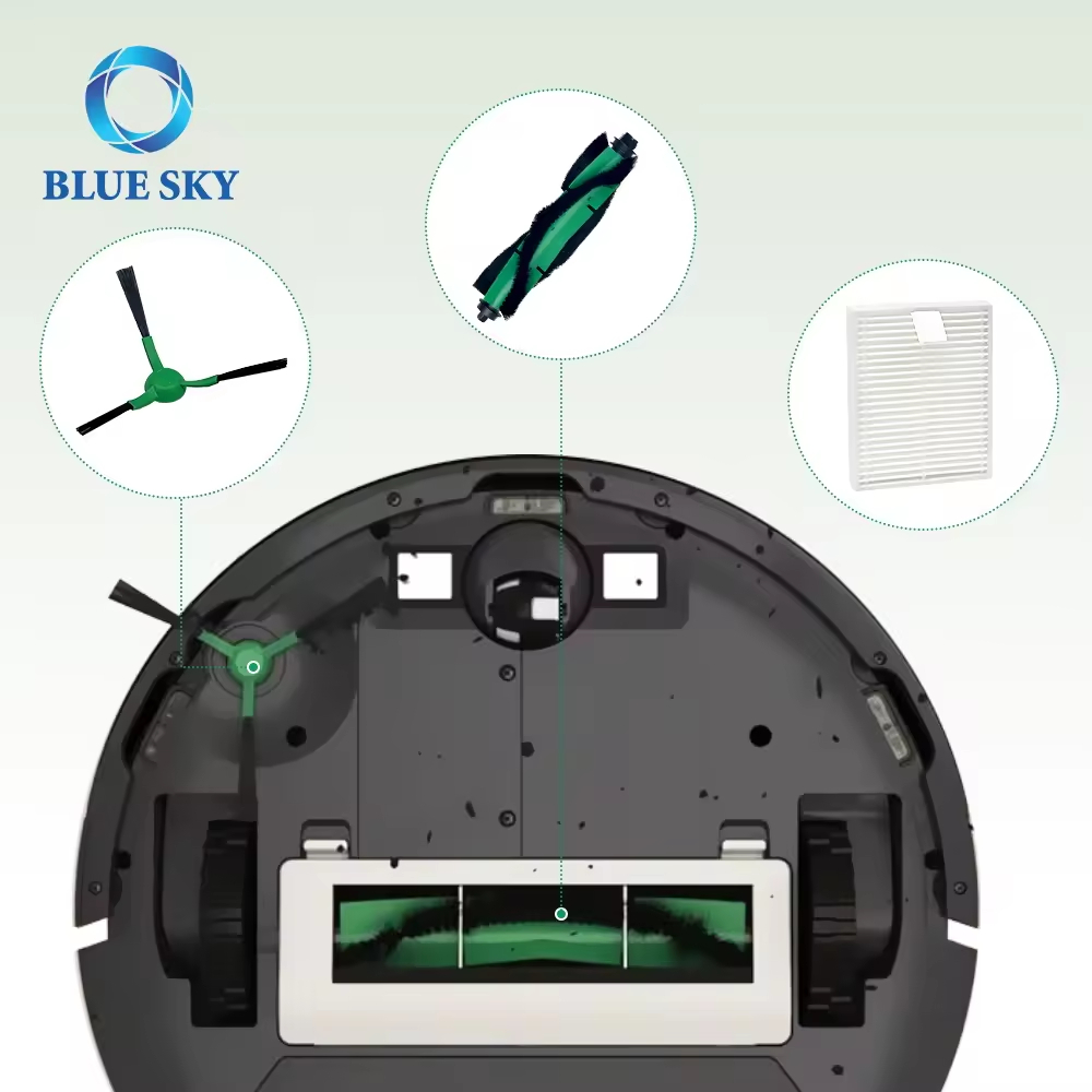 Irobot Roomba Combo Essential/ VAC Essential 机器人吸尘器的刷子和 HEPA 过滤器套件替换件