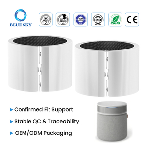 3 合 1 HEPA 活性炭 SP4i 替换过滤器适用于 Blueair Blue Signature 空气净化器