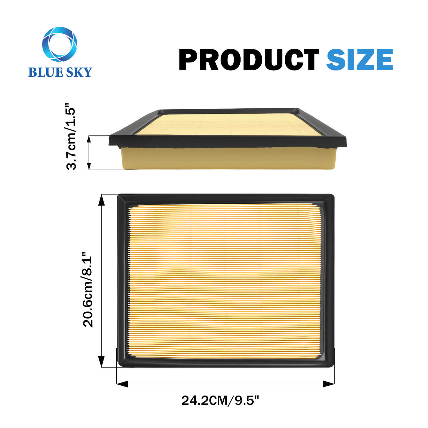丰田发动机空气滤清器 17801-F4010 替换件 – 高效汽车空气滤清器供应商