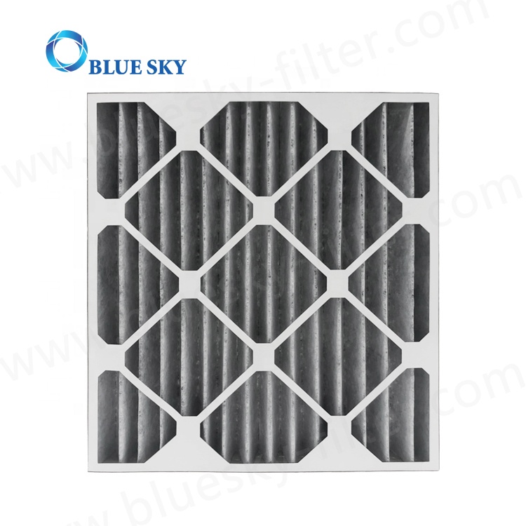 定制的Merv 8褶式交流炉空气滤清器，带有活性碳，用于AC HVAC和FURNAC