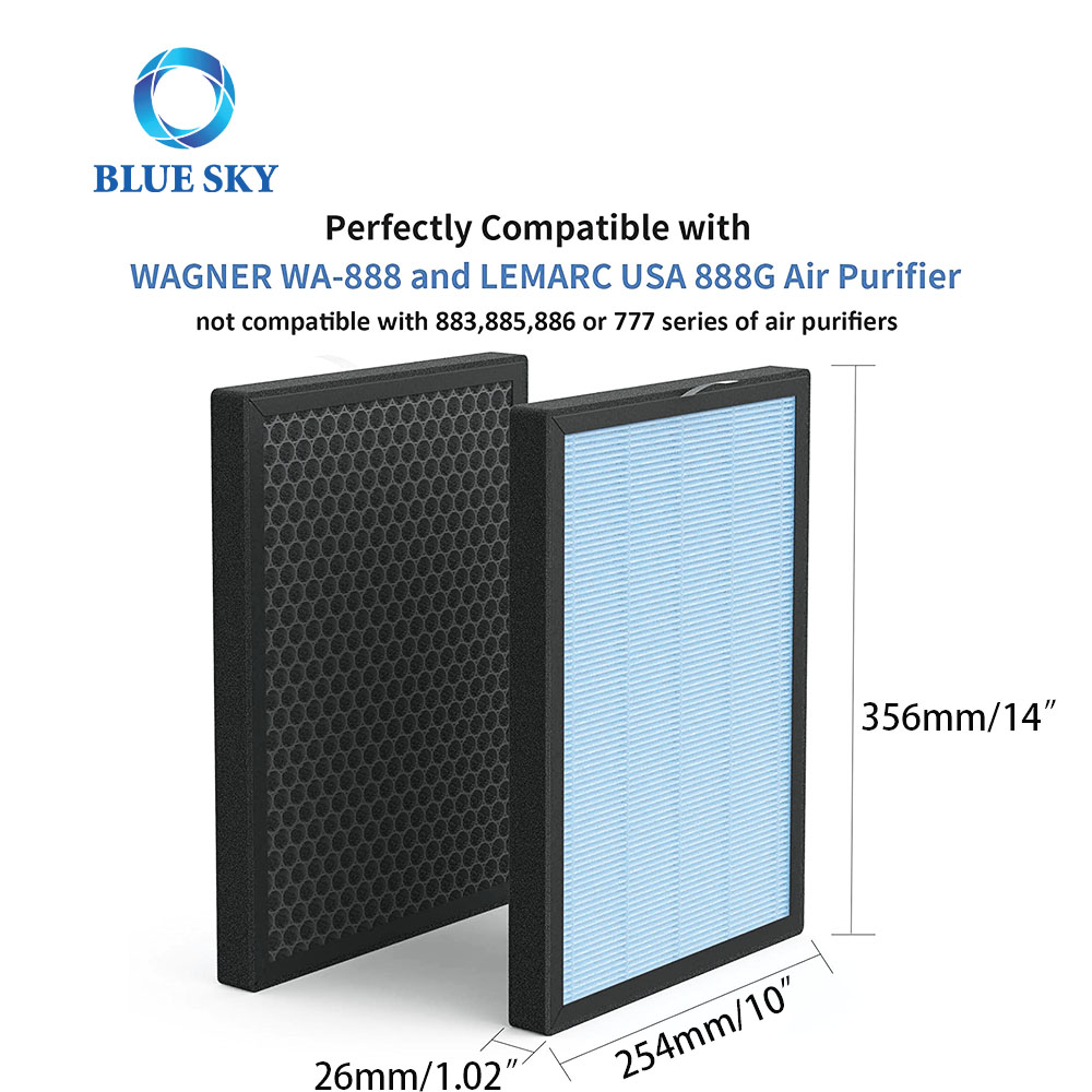 活性炭 H13 过滤器适用于瓦格纳瑞士 WA888 空气净化器