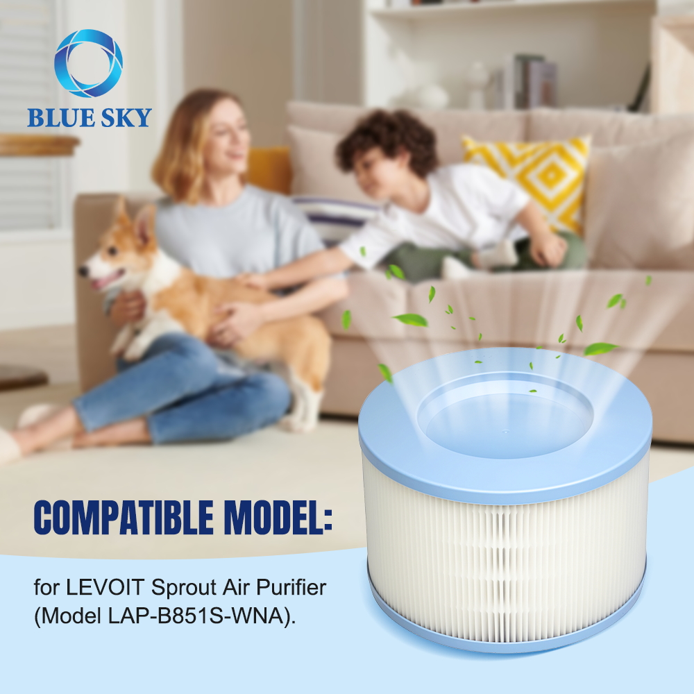 3 合 1 真正 HEPA 和活性炭过滤器 LAP-B851S 替换 LEVOIT Sprout 空气净化器