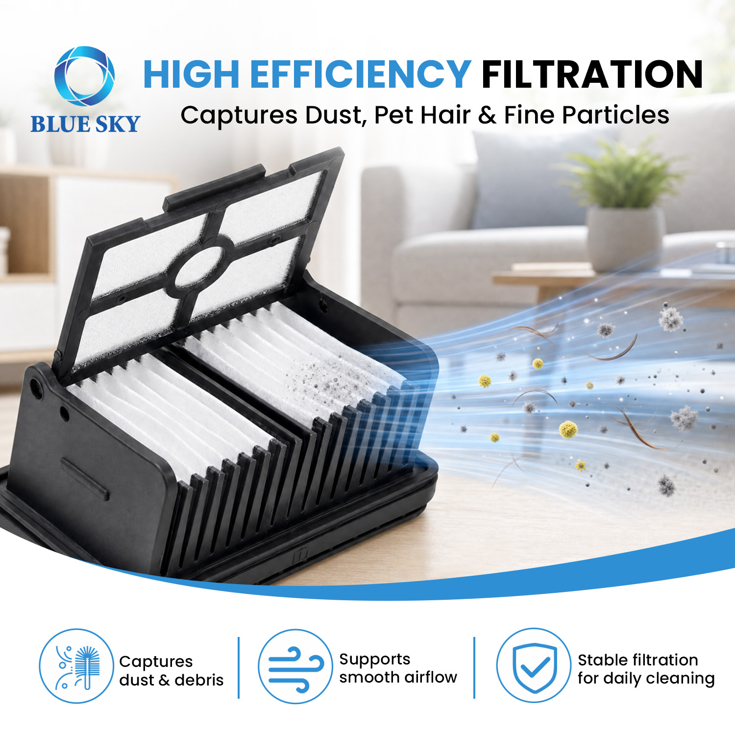 滚刷和 HEPA 过滤器套件与 Dreames H12 Pro FlexReach H12 Pro FlexLite 湿干 吸尘器s 兼容