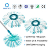 圆形超细纤维拖把头替换件适用于 Leifheit Clean Twist Disc Mop M - 2 纤维地板清洁拖把补充装可定制