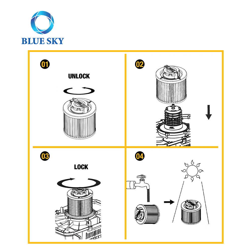 DeWalt DXVC4003 筒式过滤器适合 4 加仑，兼容 DXV04T DXV05P DXV05S DXV08S 商店干湿吸尘器
