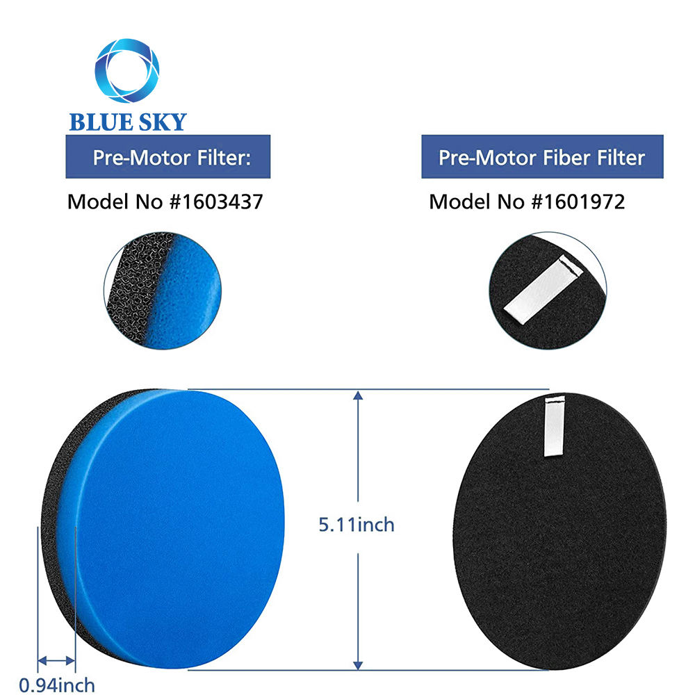 替换 H11 预电机泡沫毡过滤器套件零件 1625641 适用于 Bissell 2998 Multiclean 提升式宠物真空吸尘器