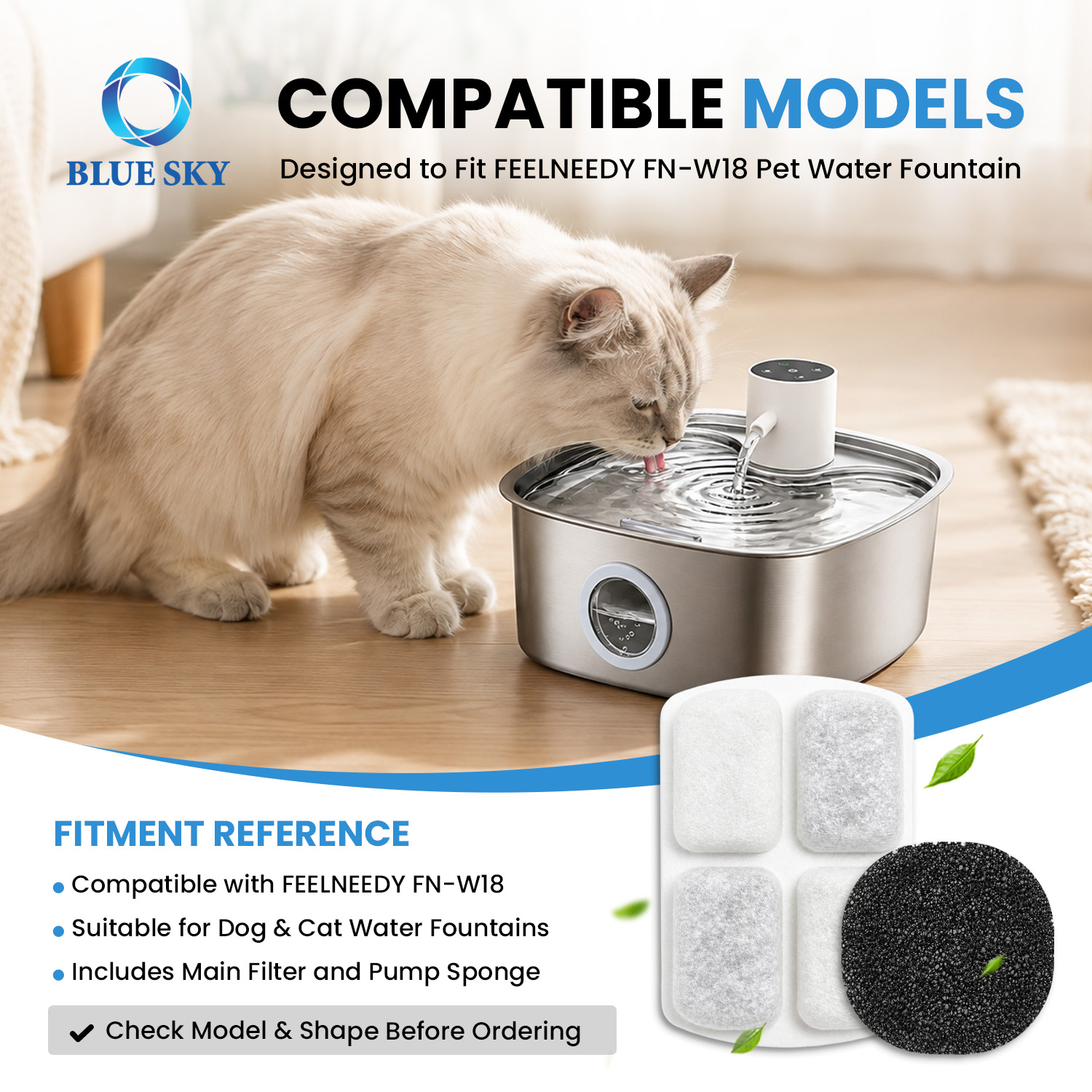 FN-W18 与 FEELNEEDY 兼容的喷泉过滤器套件