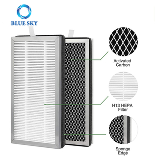 Medify MA-15 空气净化器的面板活性炭 H13 True HEPA 过滤器替换件