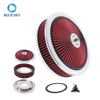 可洗的空气过滤器YX003-70-115用于雪佛兰GMC福特，14'x 3''高流量圆形摩托车滤波器，自动零件