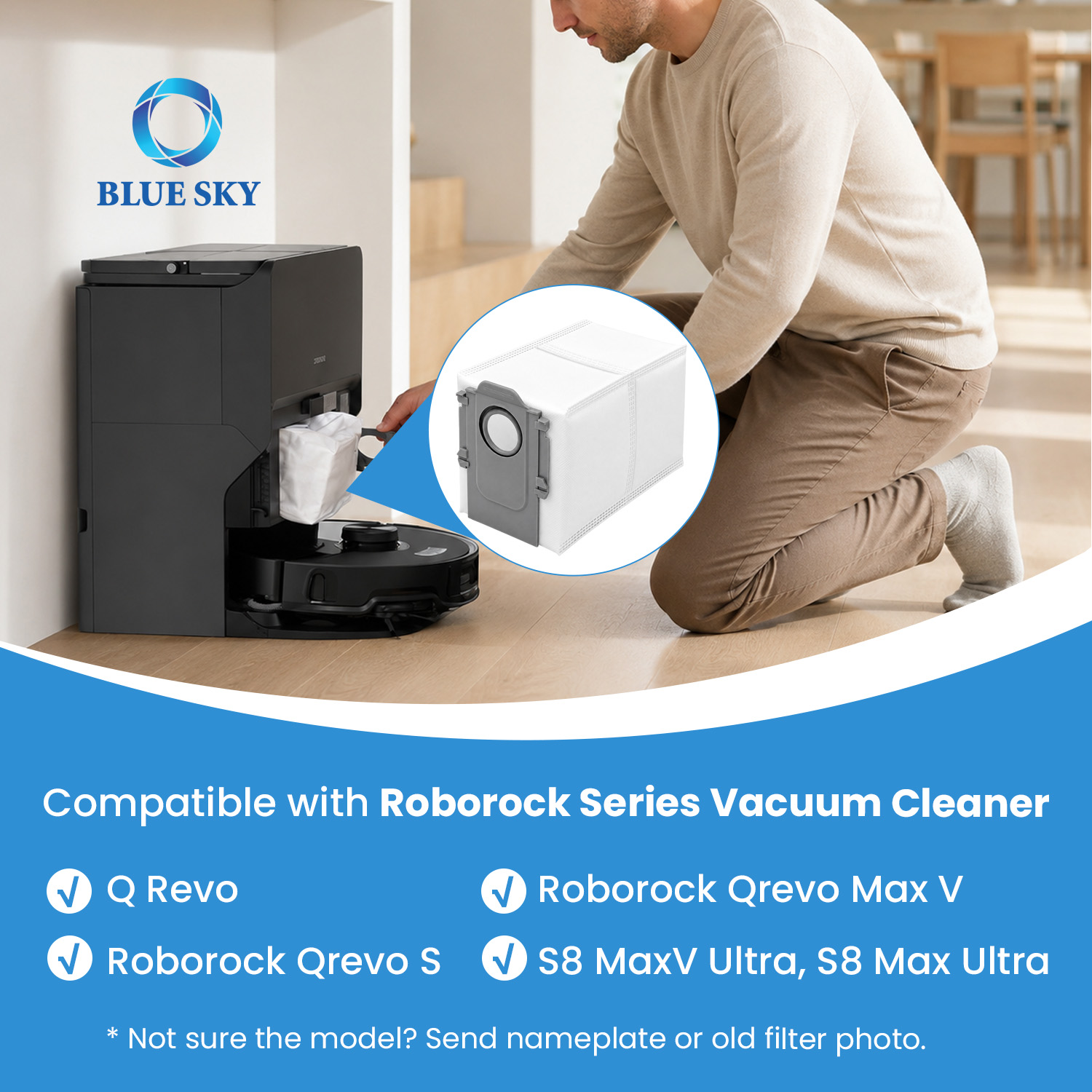 Roborocks Qrevo 和 Saros 系列机器人真空集尘袋