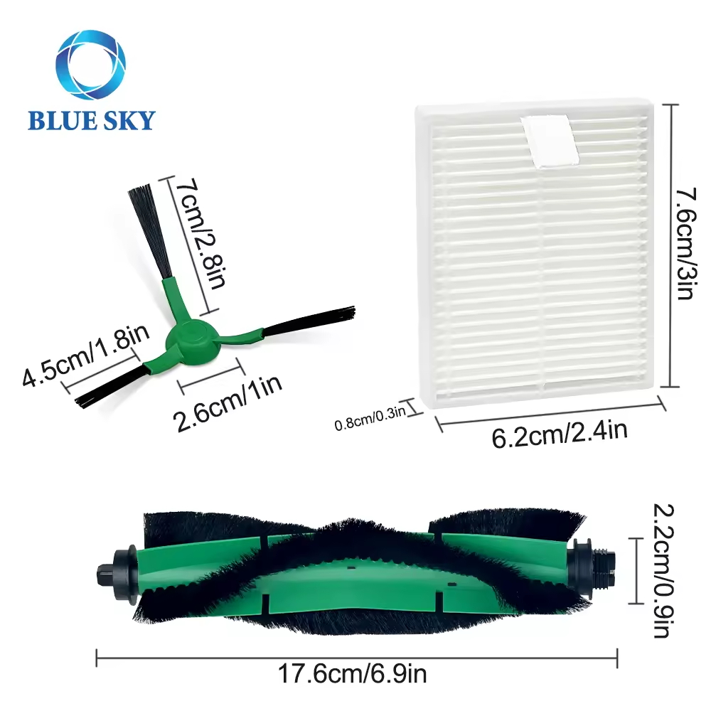 Irobot Roomba Combo Essential/ VAC Essential 机器人吸尘器的刷子和 HEPA 过滤器套件替换件