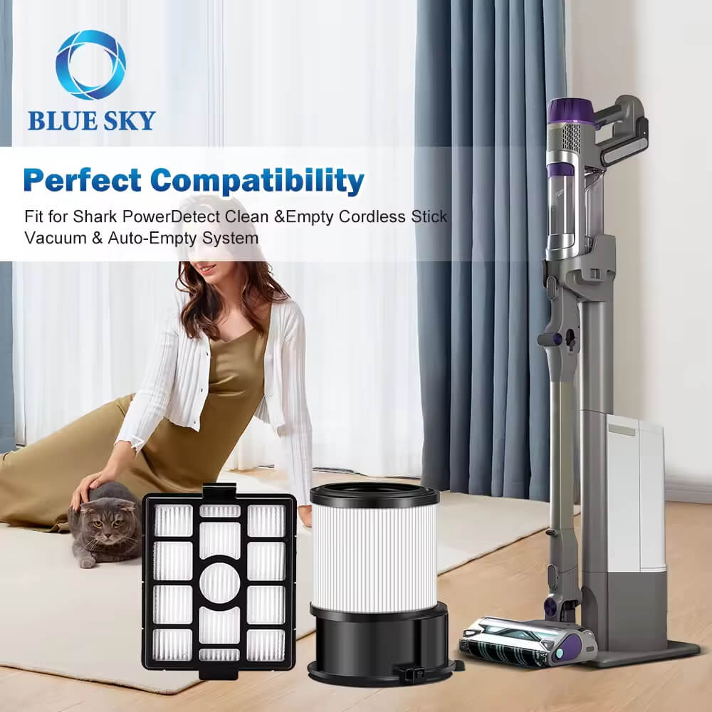 高效率HEPA过滤器泡沫和毛毡过滤器，用于鲨鱼无线真空IP3251 IP3251C IP3252，B2B真空吸尘器零件供应商