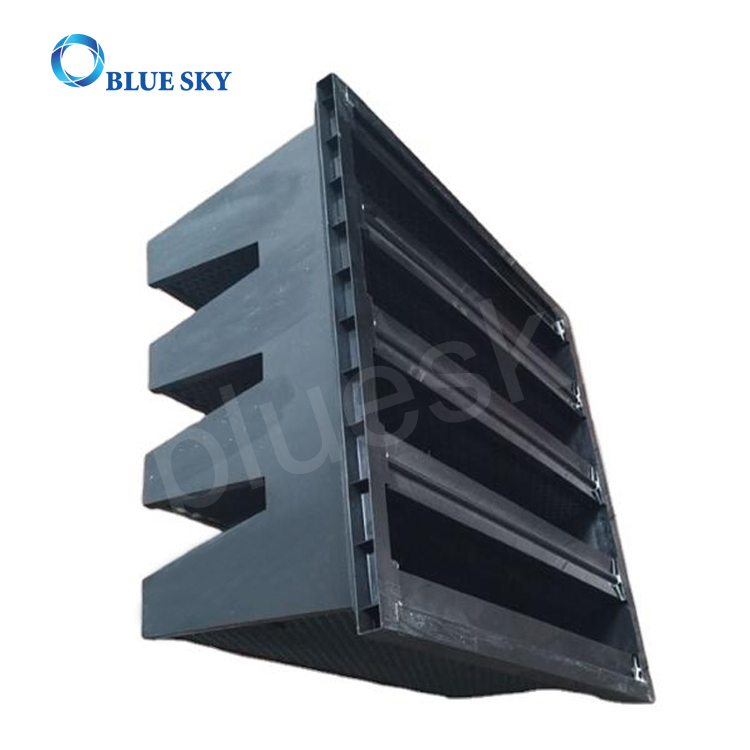 蜂窝活性炭4 V-Bank空气过滤器，用于空调HVAC系统