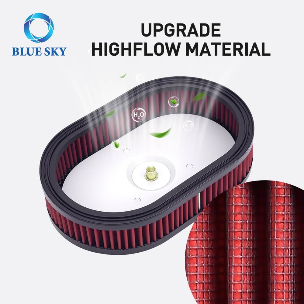 高性能空气过滤器 HD-0910 / 29670-09 替换件适用于哈雷戴维森 Road King CVO 和 Dyna Low Rider（2009–2017 年）