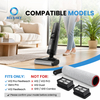 滚刷和 HEPA 过滤器套件与 Dreames H12 Pro FlexReach H12 Pro FlexLite 湿干 吸尘器s 兼容