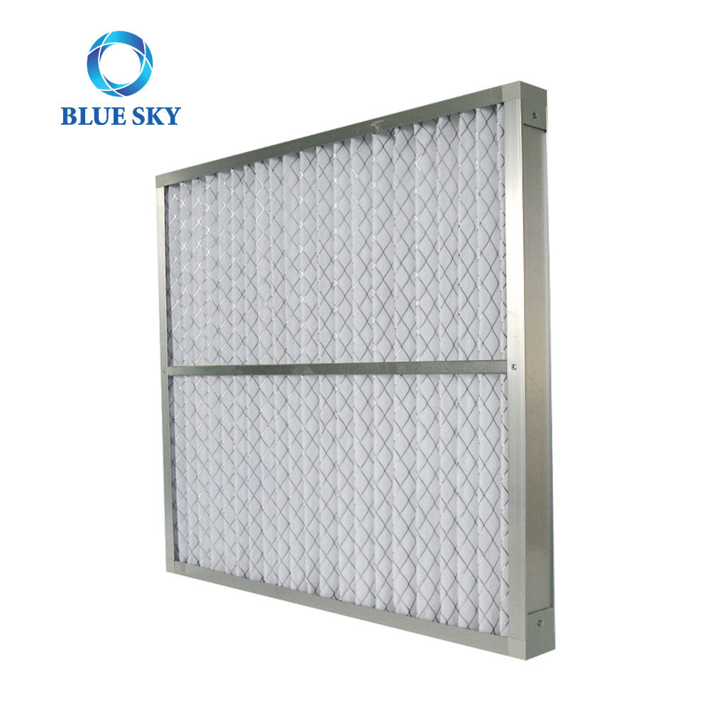 厂家直销 G4 铝合金框架面板初级折叠空气过滤器 HVAC 中央空调空气过滤器