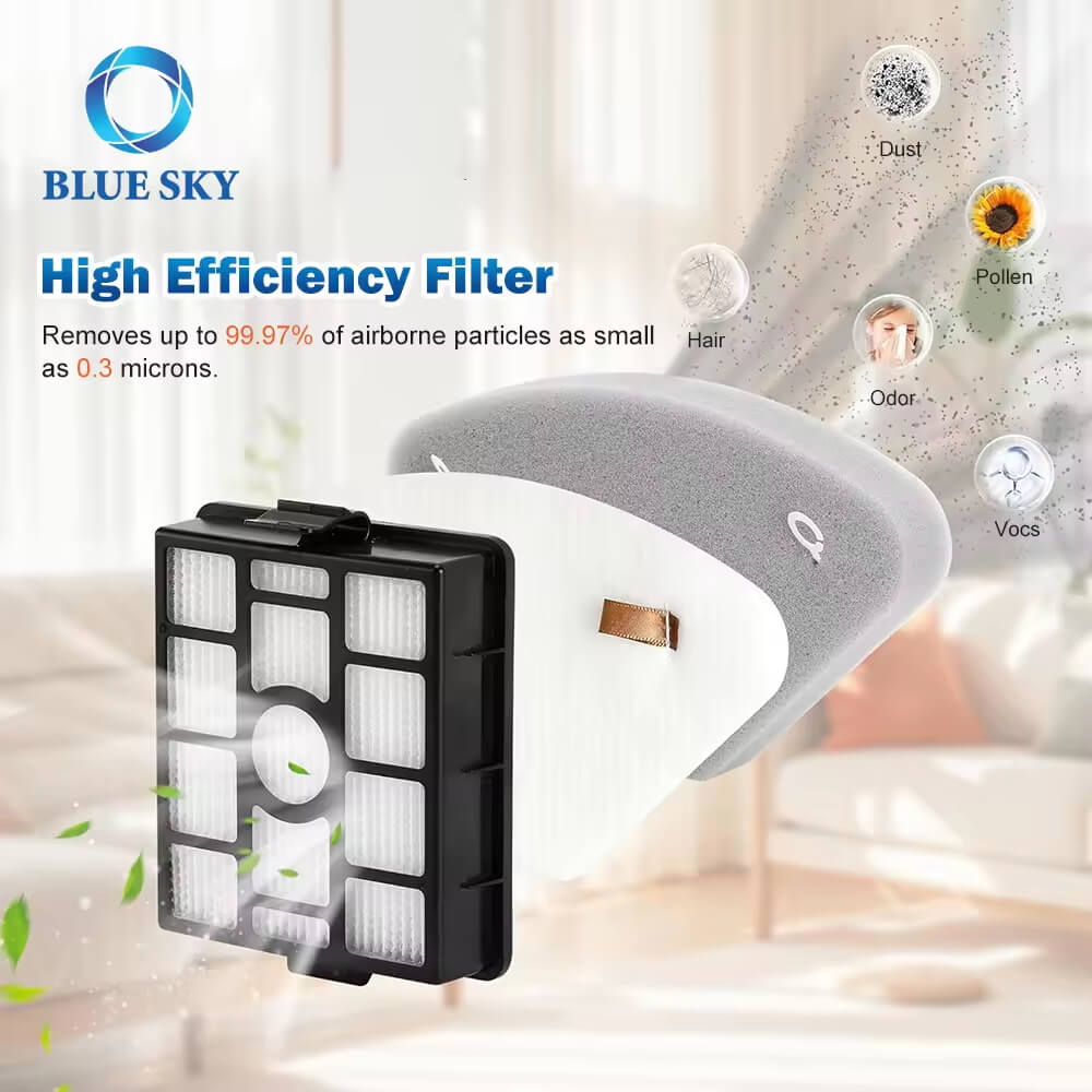 高效率HEPA过滤器泡沫和毛毡过滤器，用于鲨鱼无线真空IP3251 IP3251C IP3252，B2B真空吸尘器零件供应商