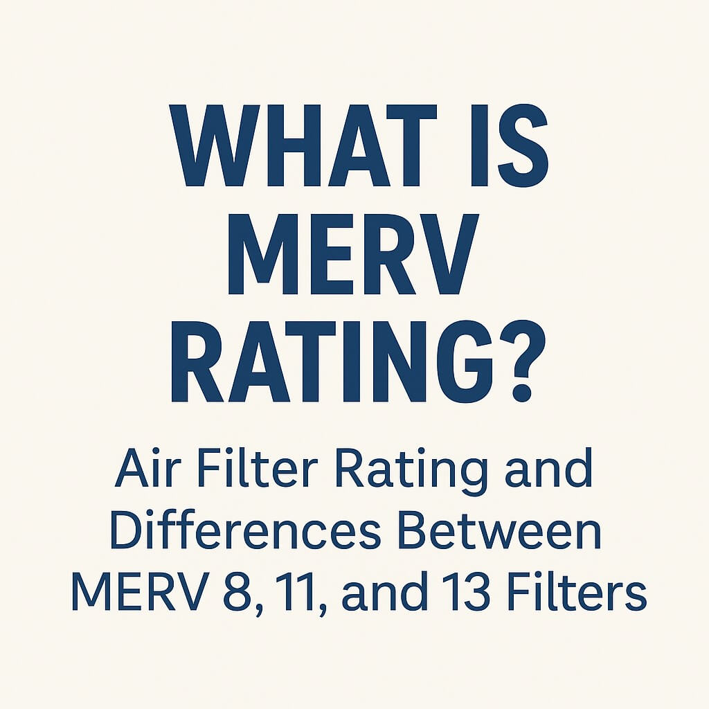 什么是 MERV 评级？了解空气过滤器等级表以及 MERV 8、11 和 13 过滤器之间的差异