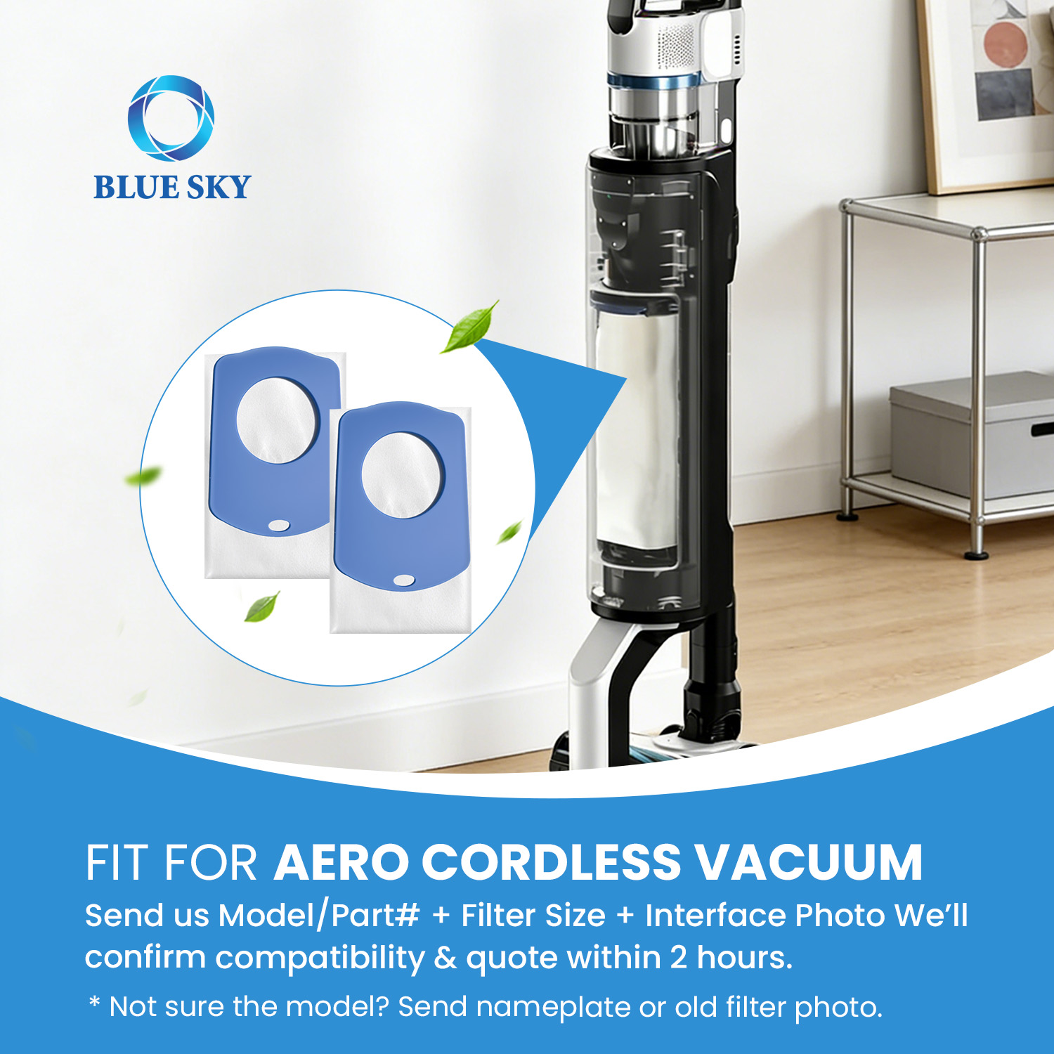 适用于无线棒式真空清洁站的替换集尘袋 - 高效一次性真空集尘袋