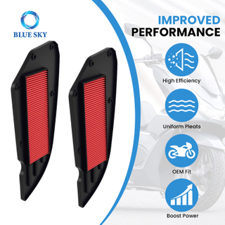 高流量摩托车空气过滤器更换件适用于 KYMCO Downtown 300/300i/350/350i 发动机进气过滤器
