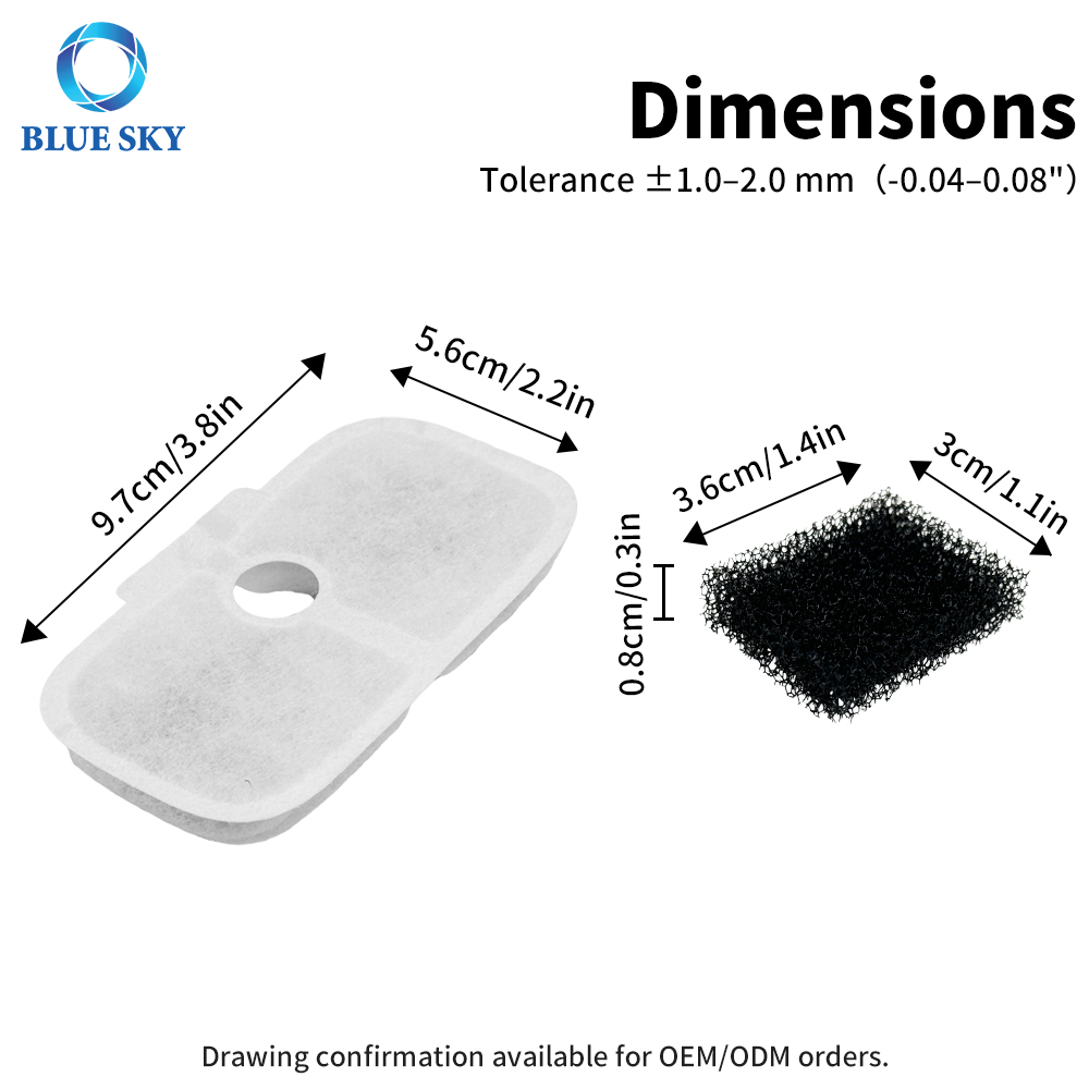 高效 Cat 饮水器替换过滤器，适用于 Dockstreams PLWF 系列宠物饮水器